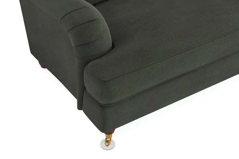 Howard Lyx 4-personers Manchestersofa - Mørkegrøn - Møbler - Sofaer - Howard sofa