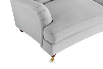 Howard Lyx 4-personers Svunget Stofsofa - Lysegrå - Møbler - Sofaer - Howard sofa