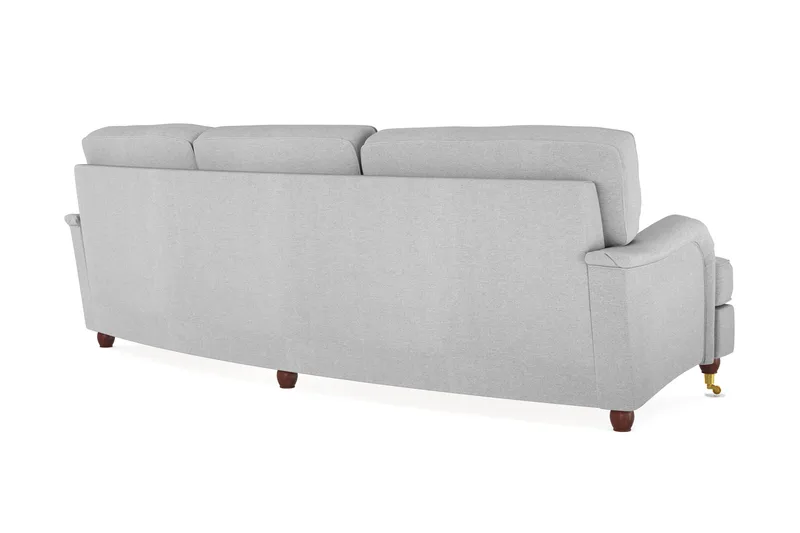 Howard Lyx 4-personers Svunget Stofsofa - Lysegrå - Møbler - Sofaer - Howard sofa
