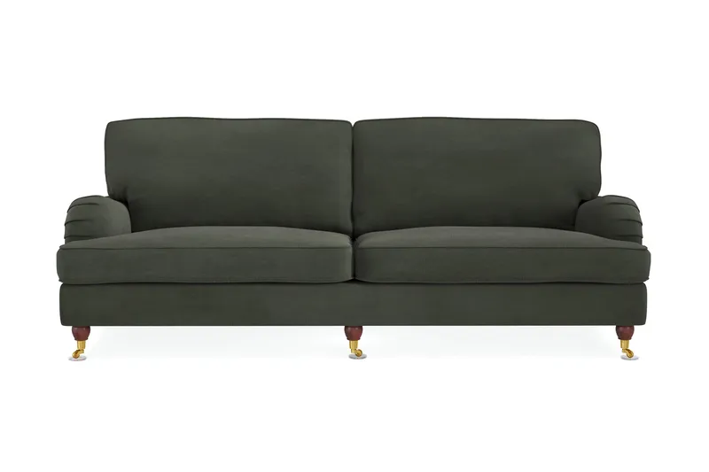 Howard Lyx 4-personers Manchestersofa, Mørkegrøn