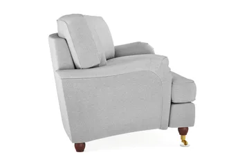 Howard Lyx 4-personers Svunget Stofsofa - Lysegrå - Møbler - Sofaer - Howard sofa