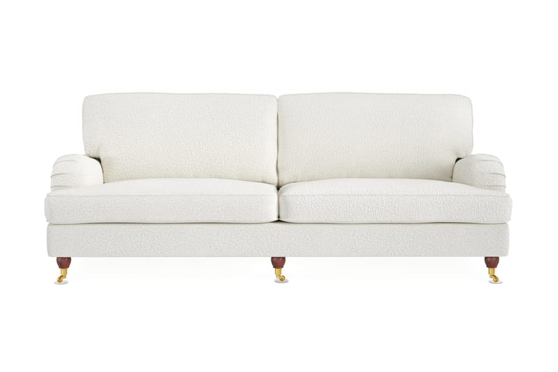 Howard Lyx 4-personers Sofa i Bouclé, Hvid