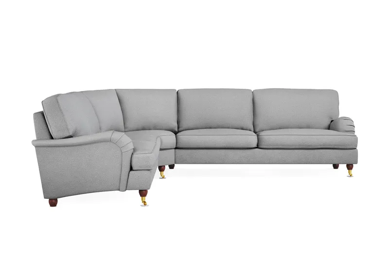 Howard Lyx 6-personers Venstrevendt L-formet Hjørnesofa i Stof - Lysegrå - Møbler - Sofaer - Howard sofa