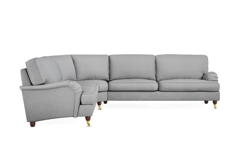 Howard Lyx 6-personers Venstrevendt L-formet Hjørnesofa i Stof - Lysegrå - Møbler - Sofaer - Howard sofa