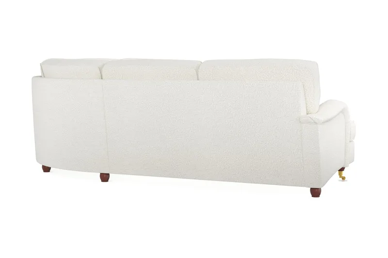 Howard Lyx 6-personers Højrevendt L-formet Hjørnesofa i Bouclé - Hvid - Møbler - Sofaer - Howard sofa