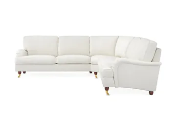Howard Lyx 6-personers Højrevendt L-formet Hjørnesofa i Bouclé - Hvid - Møbler - Sofaer - Howard sofa