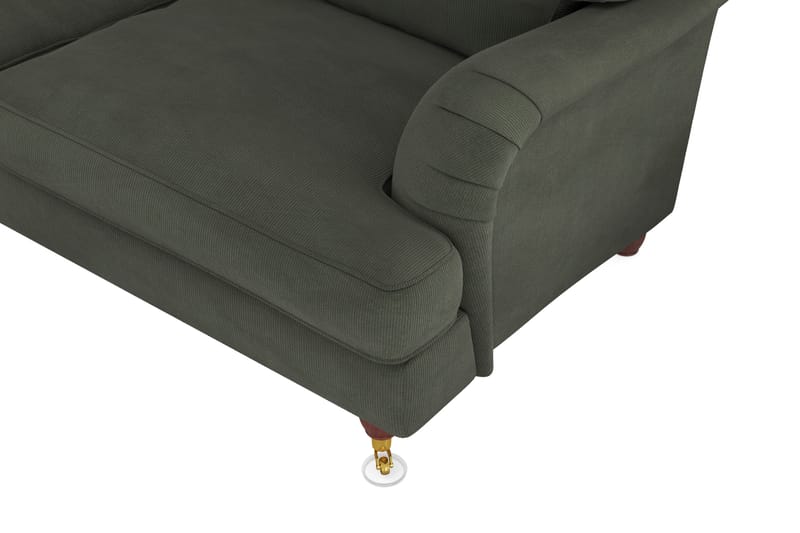 Howard Lyx 6-personers Venstrevendt L-formet Hjørnesofa i Manchester - Mørkegrøn - Møbler - Sofaer - Howard sofa