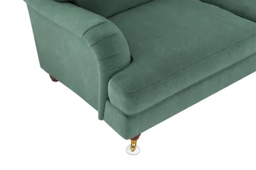 Howard Lyx 6-personers Højrevendt L-formet Hjørnesofa i Fløjl - Mørkegrøn - Møbler - Sofaer - Howard sofa