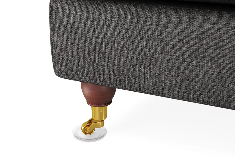 Howard Lyx 6-personers Højrevendt L-formet Hjørnesofa i Stof - Mørkegrå - Møbler - Sofaer - Howard sofa