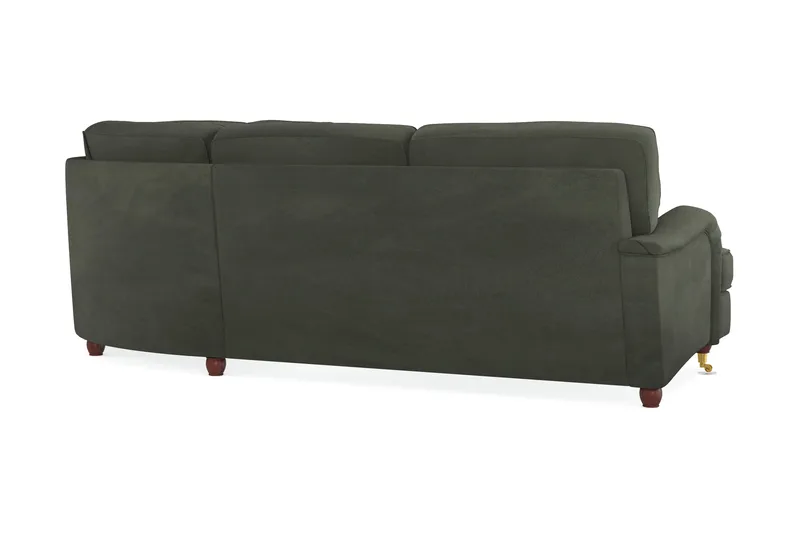 Howard Lyx 6-personers Højrevendt L-formet Hjørnesofa i Manchester - Mørkegrøn - Møbler - Sofaer - Howard sofa