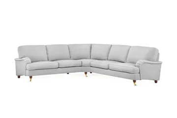 Howard Lyx 6-personers Højrevendt L-formet Hjørnesofa i Stof - Lysegrå - Møbler - Sofaer - Howard sofa