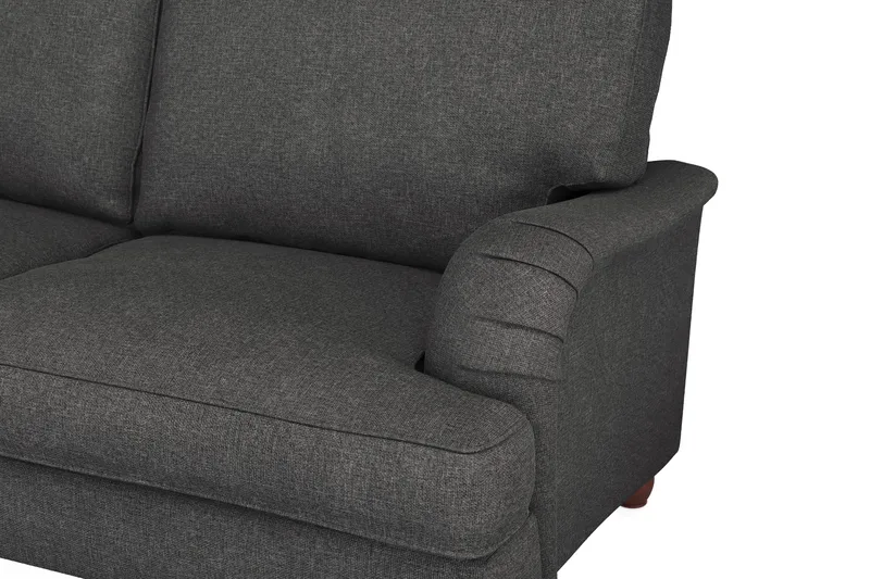 Howard Lyx 6-personers Højrevendt L-formet Hjørnesofa i Stof - Mørkegrå - Møbler - Sofaer - Howard sofa