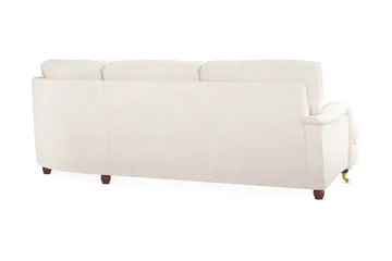 Howard Lyx 6-personers Højrevendt L-formet Hjørnesofa i Fløjl - Cremehvid - Møbler - Sofaer - Howard sofa