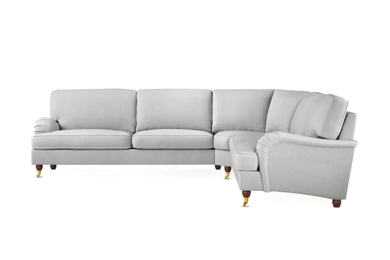 Howard Lyx 6-personers Venstrevendt L-formet Hjørnesofa i Stof - Lysegrå - Møbler - Sofaer - Howard sofa