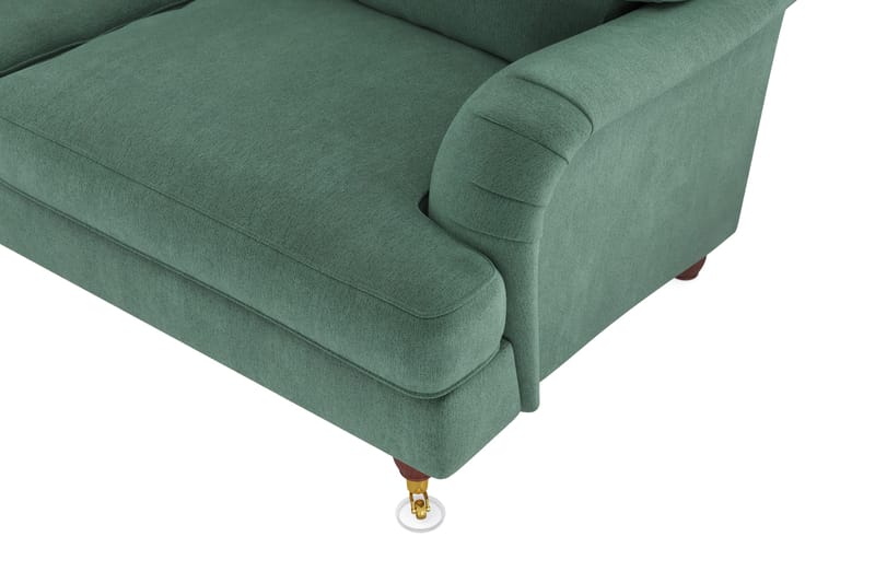 Howard Lyx 6-personers Venstrevendt L-formet Hjørnesofa i Fløjl - Mørkegrøn - Møbler - Sofaer - Howard sofa