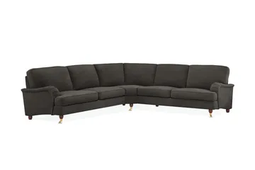 Howard Lyx 6-personers Venstrevendt L-formet Hjørnesofa i Manchester - Mørkegrå - Møbler - Sofaer - Howard sofa