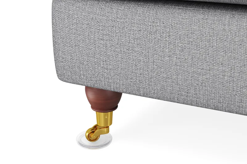 Howard Lyx 6-personers Højrevendt L-formet Hjørnesofa i Stof - Lysegrå - Møbler - Sofaer - Howard sofa