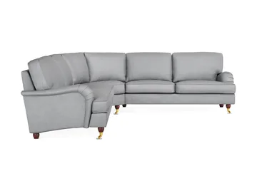 Howard Lyx 6-personers Højrevendt L-formet Hjørnesofa i Stof - Lysegrå - Møbler - Sofaer - Howard sofa