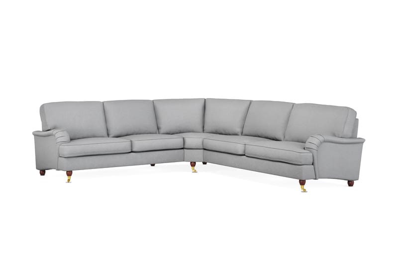 Howard Lyx 6-personers Venstrevendt L-formet Hjørnesofa i Stof - Lysegrå - Møbler - Sofaer - Howard sofa