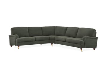 Howard Lyx 6-personers Højrevendt L-formet Hjørnesofa i Manchester - Mørkegrøn - Møbler - Sofaer - Howard sofa