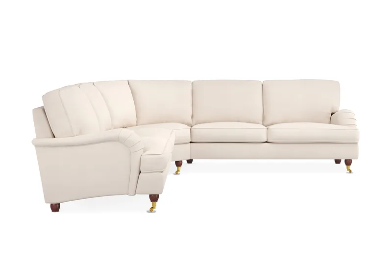 Howard Lyx 6-personers Venstrevendt L-formet Hjørnesofa i Manchester - Beige - Møbler - Sofaer - Howard sofa