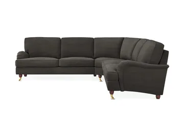 Howard Lyx 6-personers Højrevendt L-formet Hjørnesofa i Manchester - Mørkegrå - Møbler - Sofaer - Howard sofa