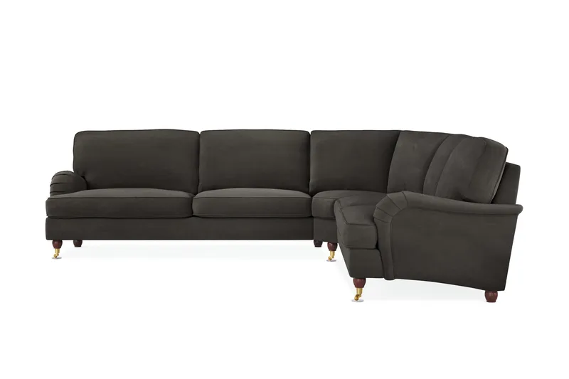 Howard Lyx 6-personers Venstrevendt L-formet Hjørnesofa i Manchester - Mørkegrå - Møbler - Sofaer - Howard sofa