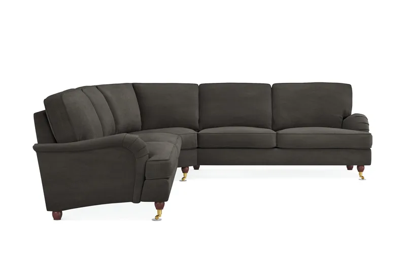 Howard Lyx 6-personers Venstrevendt L-formet Hjørnesofa i Manchester - Mørkegrå - Møbler - Sofaer - Howard sofa
