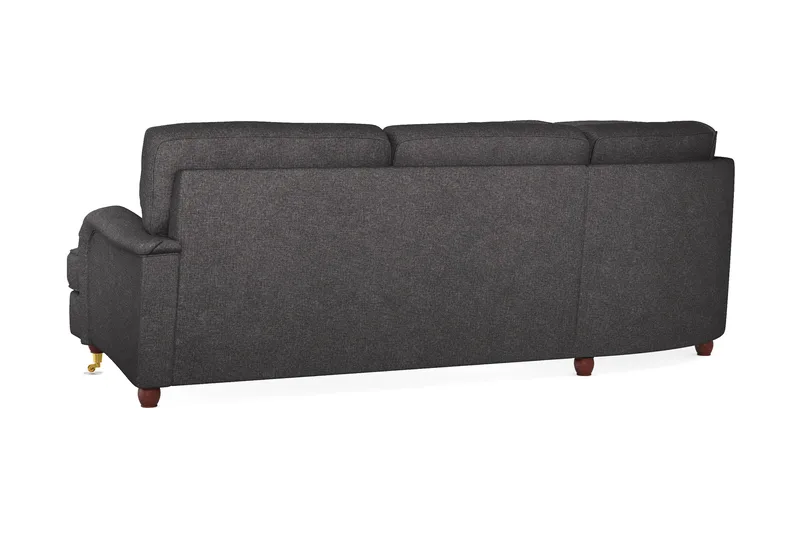 Howard Lyx 6-personers Højrevendt L-formet Hjørnesofa i Stof - Mørkegrå - Møbler - Sofaer - Howard sofa