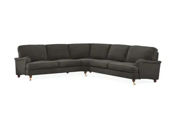 Howard Lyx 6-personers Højrevendt L-formet Hjørnesofa i Manchester - Mørkegrå - Møbler - Sofaer - Howard sofa