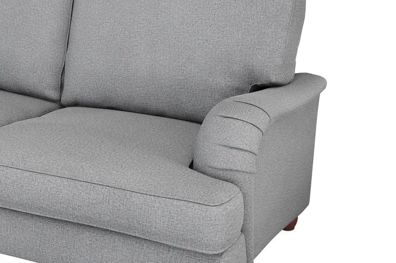 Howard Lyx 6-personers Højrevendt L-formet Hjørnesofa i Stof - Lysegrå - Møbler - Sofaer - Howard sofa