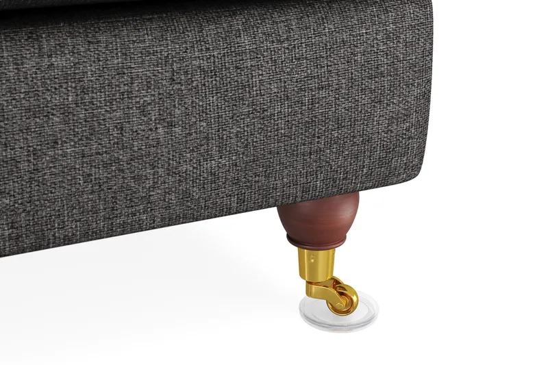 Howard Lyx 6-personers Venstrevendt L-formet Hjørnesofa i Stof - Mørkegrå - Møbler - Sofaer - Howard sofa