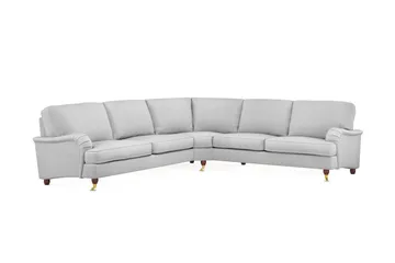 Howard Lyx 6-personers Venstrevendt L-formet Hjørnesofa i Stof - Lysegrå - Møbler - Sofaer - Howard sofa