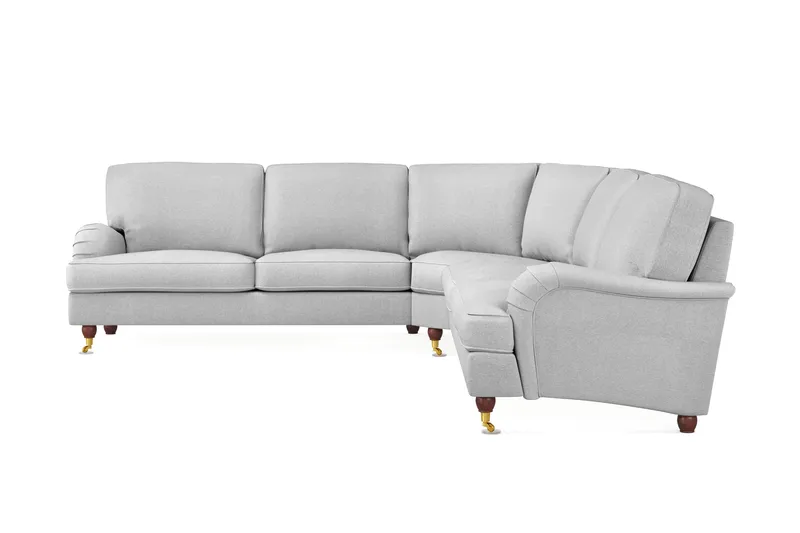 Howard Lyx 6-personers Højrevendt L-formet Hjørnesofa i Stof - Lysegrå - Møbler - Sofaer - Howard sofa