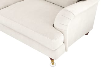 Howard Lyx 6-personers Venstrevendt L-formet Hjørnesofa i Fløjl - Cremehvid - Møbler - Sofaer - Howard sofa