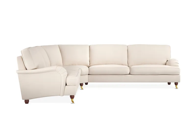 Howard Lyx 6-personers Højrevendt L-formet Hjørnesofa i Manchester - Beige - Møbler - Sofaer - Howard sofa