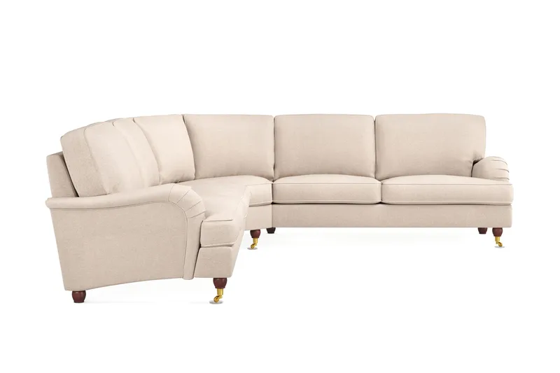 Howard Lyx 6-personers Venstrevendt L-formet Hjørnesofa i Stof - Beige - Møbler - Sofaer - Howard sofa