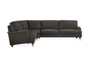 Howard Lyx 6-personers Højrevendt L-formet Hjørnesofa i Manchester - Mørkegrå - Møbler - Sofaer - Howard sofa