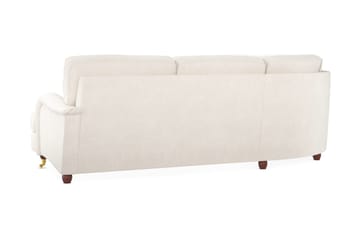 Howard Lyx 6-personers Venstrevendt L-formet Hjørnesofa i Fløjl - Cremehvid - Møbler - Sofaer - Howard sofa