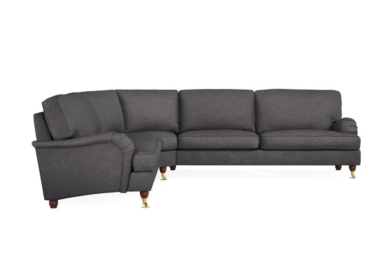 Howard Lyx 6-personers Venstrevendt L-formet Hjørnesofa i Stof - Mørkegrå - Møbler - Sofaer - Howard sofa