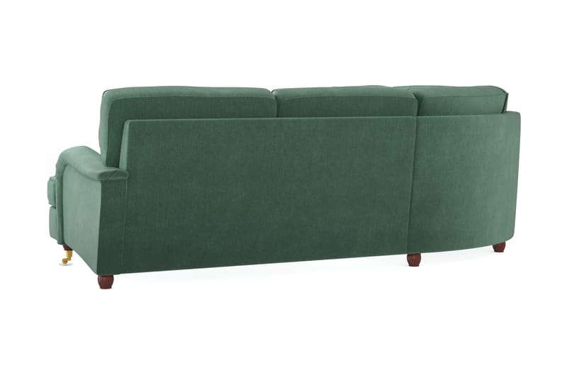 Howard Lyx 6-personers Venstrevendt L-formet Hjørnesofa i Fløjl - Mørkegrøn - Møbler - Sofaer - Howard sofa