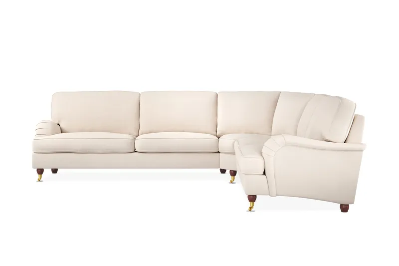 Howard Lyx 6-personers Venstrevendt L-formet Hjørnesofa i Manchester - Beige - Møbler - Sofaer - Howard sofa