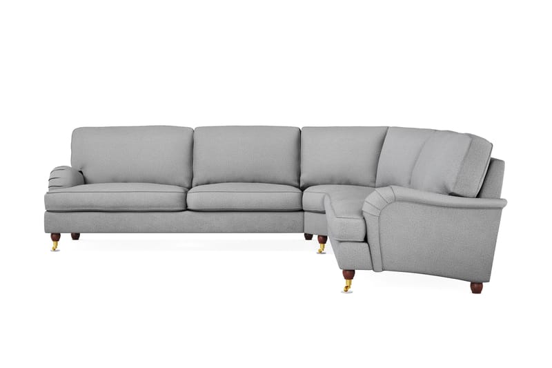 Howard Lyx 6-personers Højrevendt L-formet Hjørnesofa i Stof - Lysegrå - Møbler - Sofaer - Howard sofa