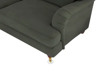 Howard Lyx 6-personers Venstrevendt L-formet Hjørnesofa i Manchester - Mørkegrøn - Møbler - Sofaer - Howard sofa