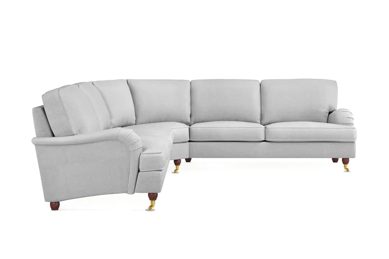 Howard Lyx 6-personers Venstrevendt L-formet Hjørnesofa i Stof - Lysegrå - Møbler - Sofaer - Howard sofa