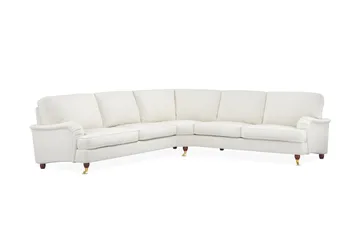 Howard Lyx 6-personers Venstrevendt L-formet Hjørnesofa i Bouclé - Hvid - Møbler - Sofaer - Howard sofa