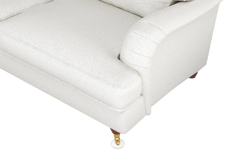 Howard Lyx 6-personers Venstrevendt L-formet Hjørnesofa i Bouclé - Hvid - Møbler - Sofaer - Howard sofa