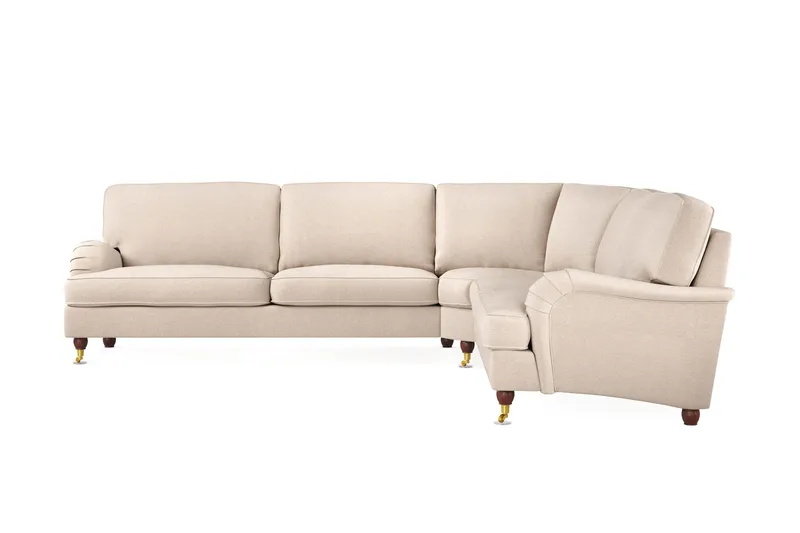 Howard Lyx 6-personers Venstrevendt L-formet Hjørnesofa i Stof - Beige - Møbler - Sofaer - Howard sofa