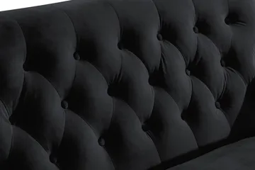 Howard Riviera 2-personers Fløjlssofa - Sort - Møbler - Sofaer - Howard sofa