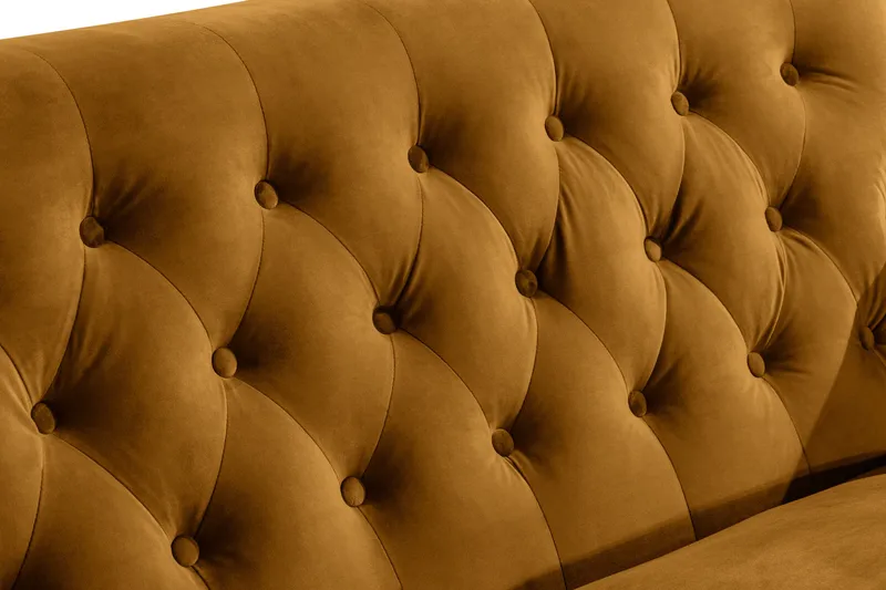 Howard Riviera 2-personers Fløjlssofa - Mørkegul - Møbler - Sofaer - Howard sofa